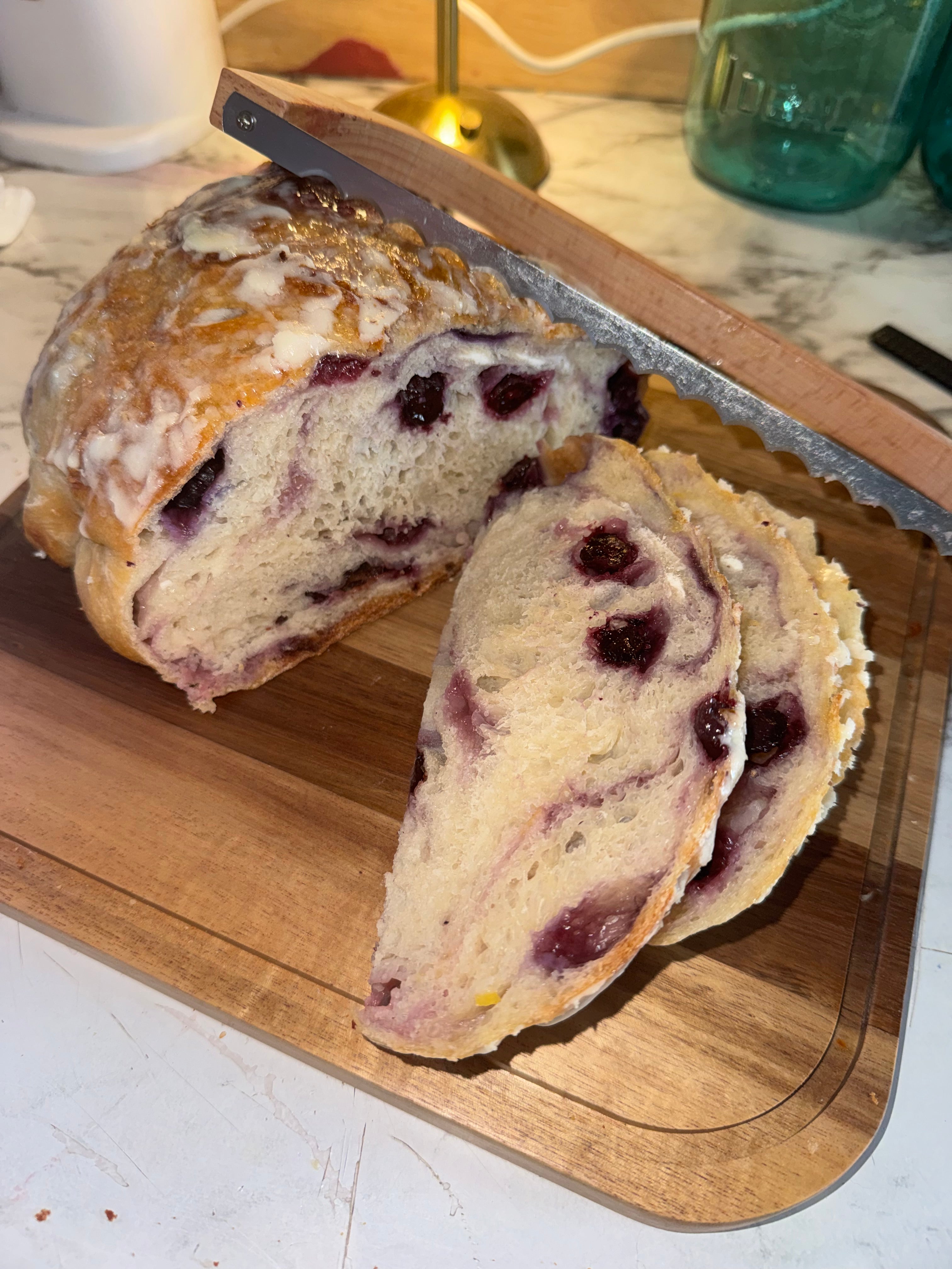 Sourdough Blue Berry Lemon loaf